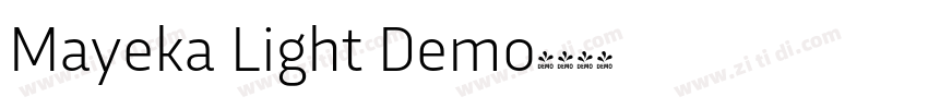 Mayeka Light Demo字体转换